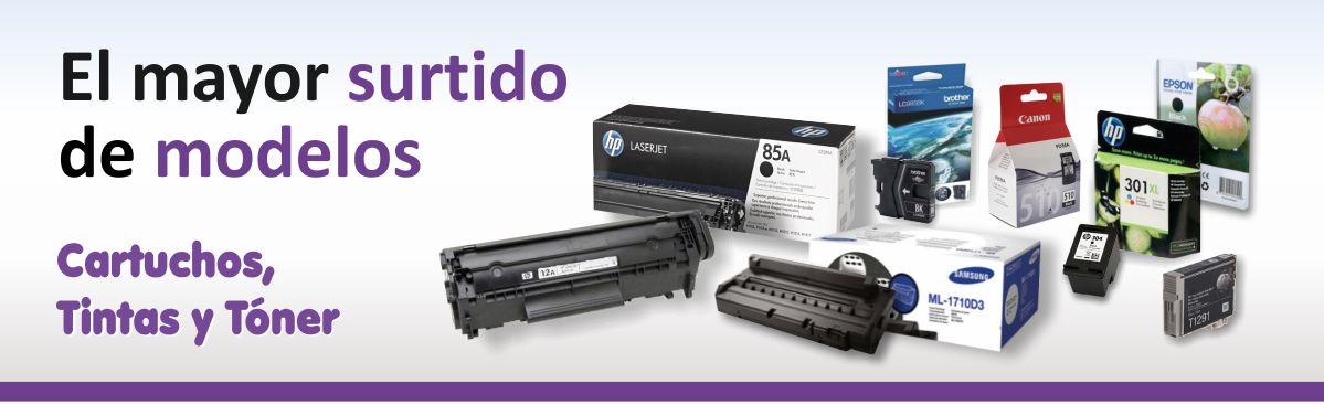 Todos los modelos de cartucho de tinta y toner que necesitas