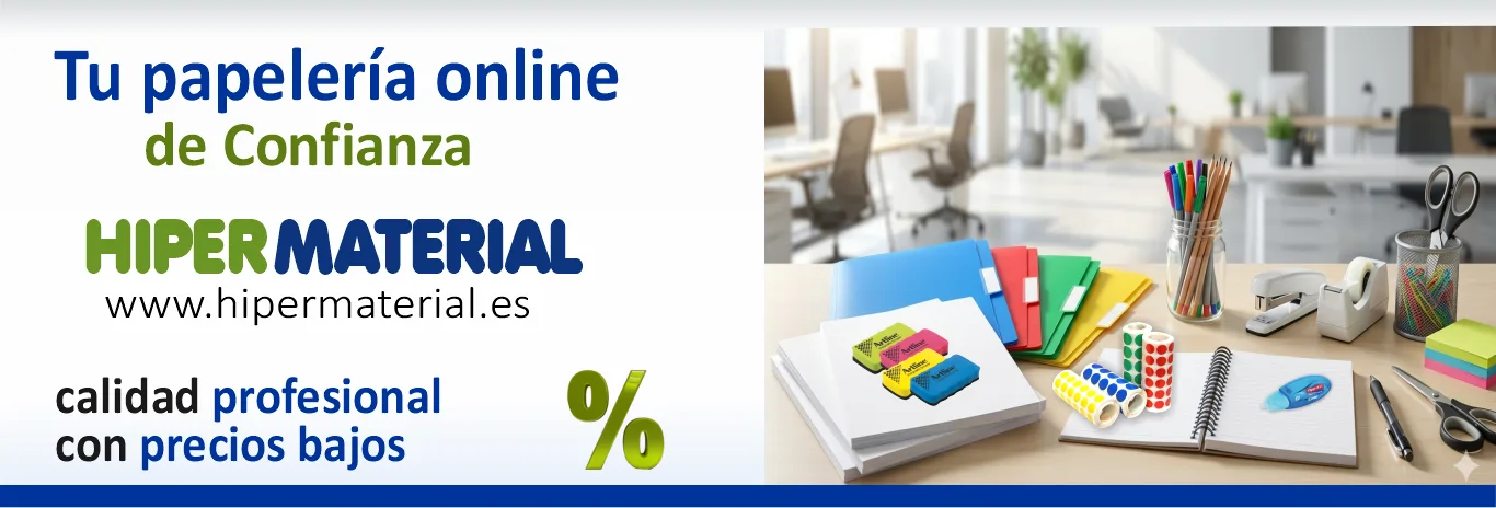 una de las papelerias online más baratas Hipermaterial.es